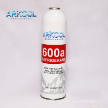cold gas R134a R600a refrigerant A/C spare parts refrigerant gas cylinder in hydrocarbon  and derivaives